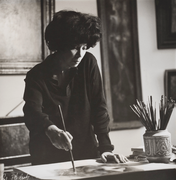 Leonor Fini, photographiée par Roger Vadim, 1955 ©