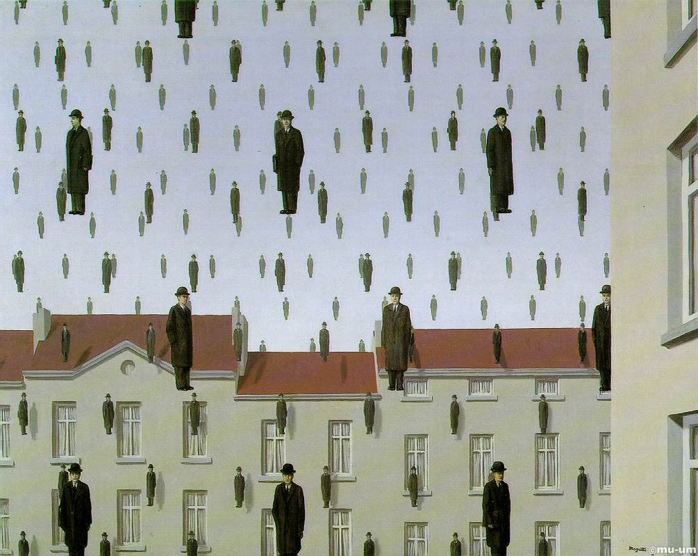 René Magritte, Golconda, © 1953 