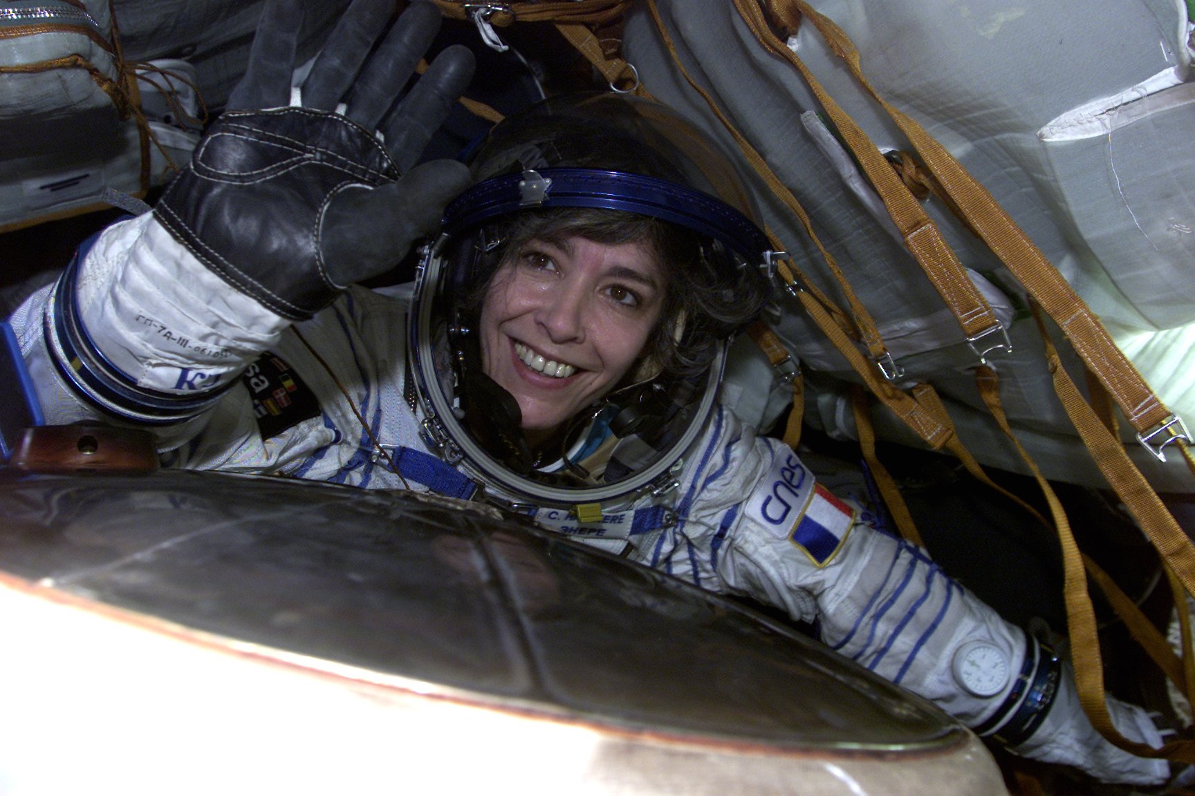 Claudie Haigneré à bord de la Station spatiale internationale (ISS), 2001